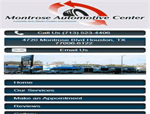 Tablet Screenshot of montroseautomotivecenter.com